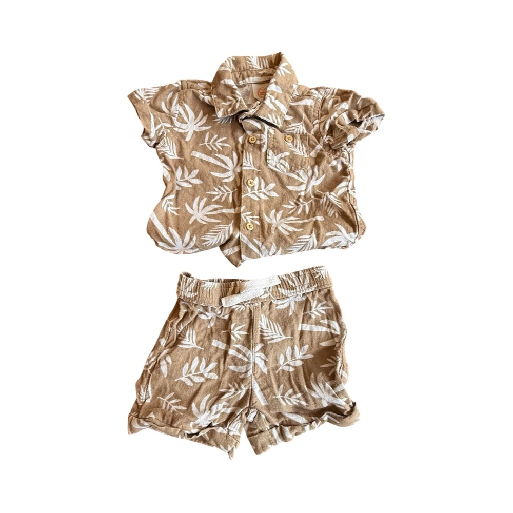 🌴 Wonder Nation Tropical Two‑Piece Set — 6–9M